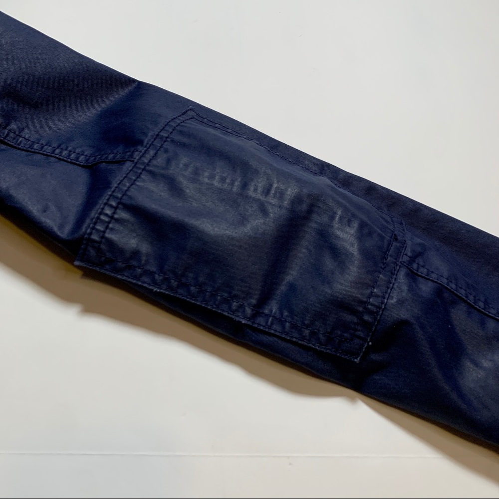 J. CREW Downtown Waxed Cotton Field Jacket Blue - Picture 8 of 12
